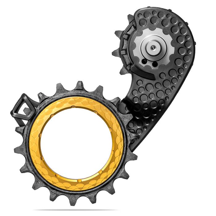 Chape de dérailleur arrière ABSOLUTE BLACK Hollowcage SHIMANO 9200 Carbone Or