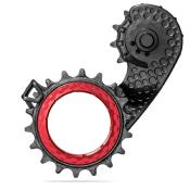 Chape de drailleur arrire ABSOLUTE BLACK Hollowcage SHIMANO Ultegra 8100 Carbone Rouge