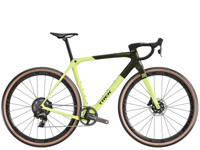 Vélo Gravel TREK Checkmate SLR 7 AXS Olive Drab Glowstick