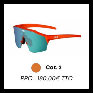 Lunettes de vélo KOO Alibi Orange Matt/Green-964