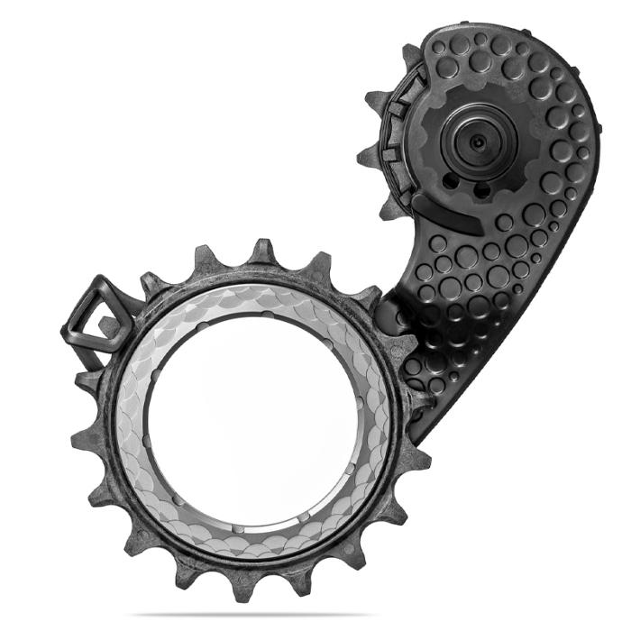 Chape de dérailleur arrière ABSOLUTE BLACK Hollowcage SHIMANO Ultegra 8100 Carbone Titane